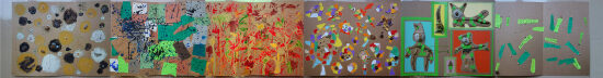 Un livre accordéon, 50x390 cm